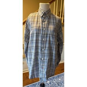 Daniel Cremieux Signature Collection Men's Plaid Button Down Shirt Size Medium